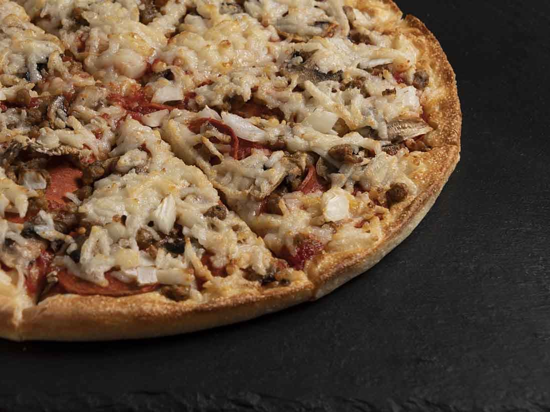 Build your own vegan pizza